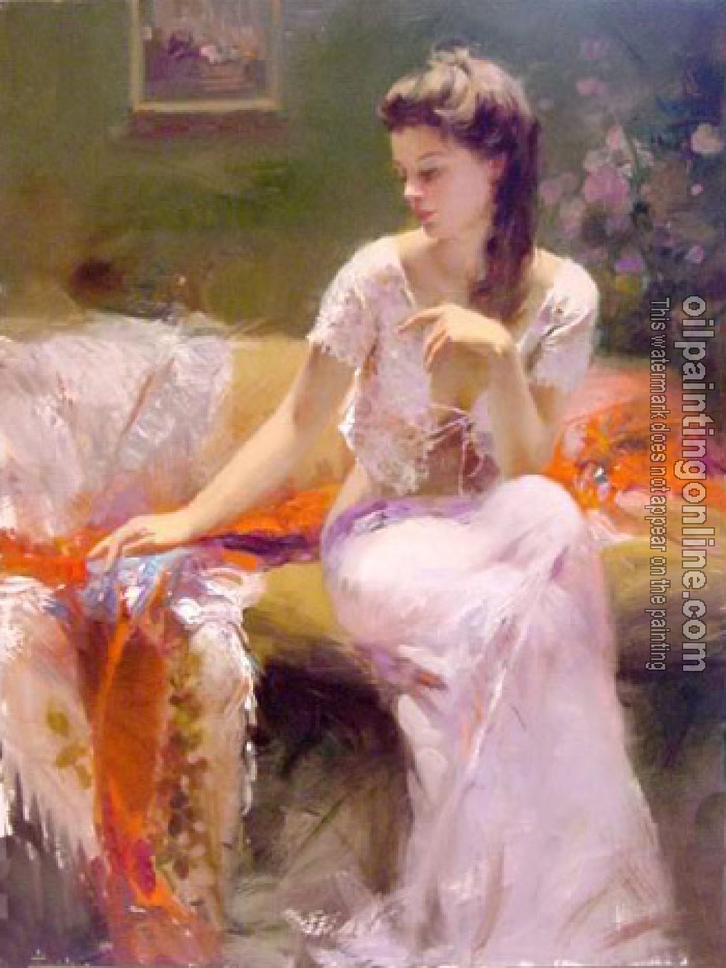 Pino Daeni - Impression oil painting.